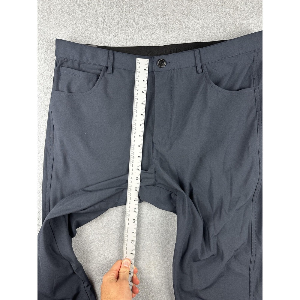 Quiksilver Pants Mens 36x30 Black Stretch Tech Woven Slim Fit Golf Performance - Picture 6 of 11
